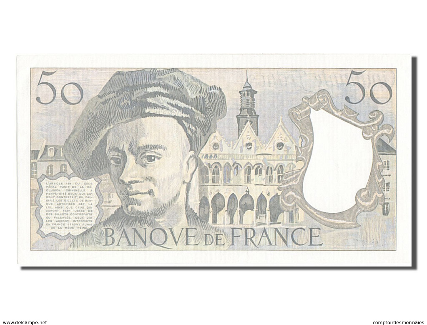 Billet, France, 50 Francs, 50 F 1976-1992 ''Quentin De La Tour'', 1985, SUP - 50 F 1976-1992 ''Quentin De La Tour''