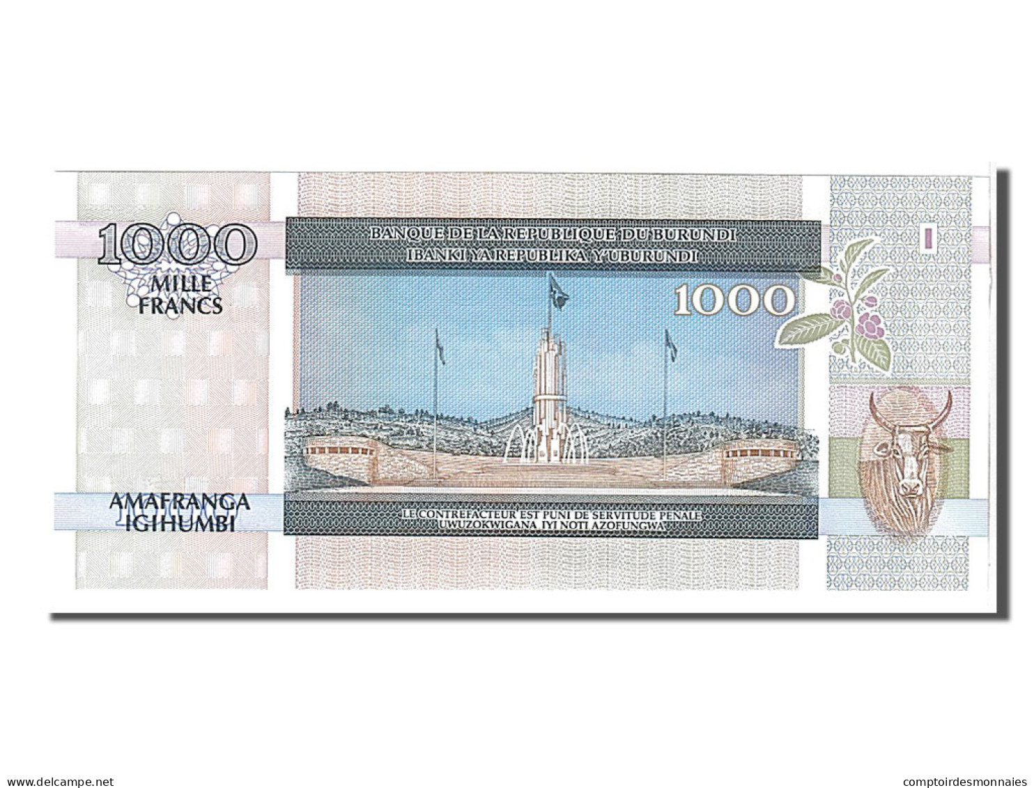 Billet, Burundi, 1000 Francs, 1994, NEUF - Burundi