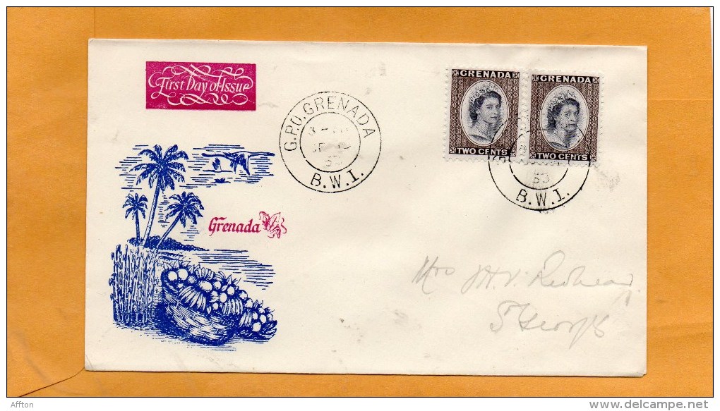 Grenada 1953 FDC - Grenada (...-1974)