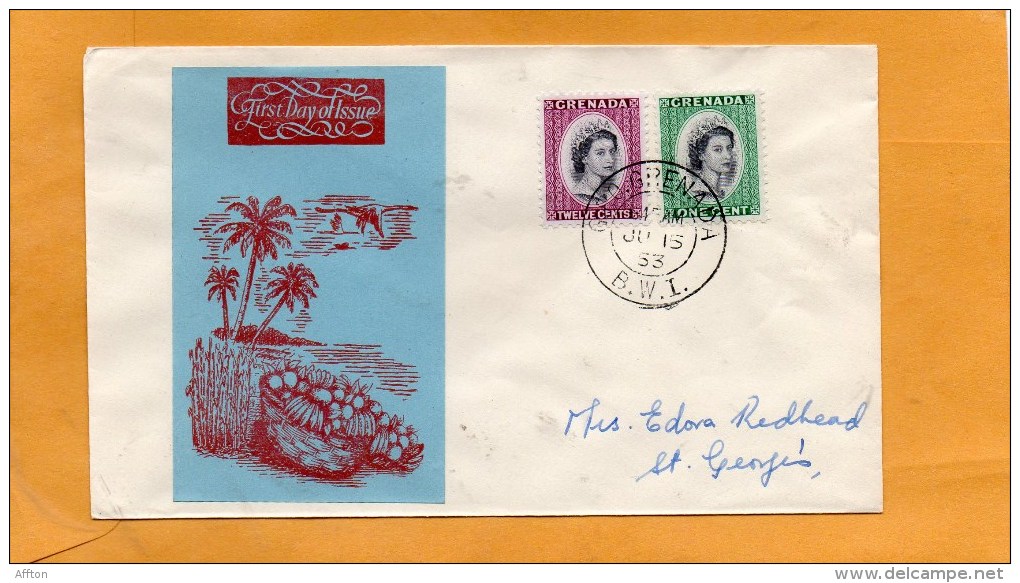 Grenada 1953 FDC - Grenada (...-1974)