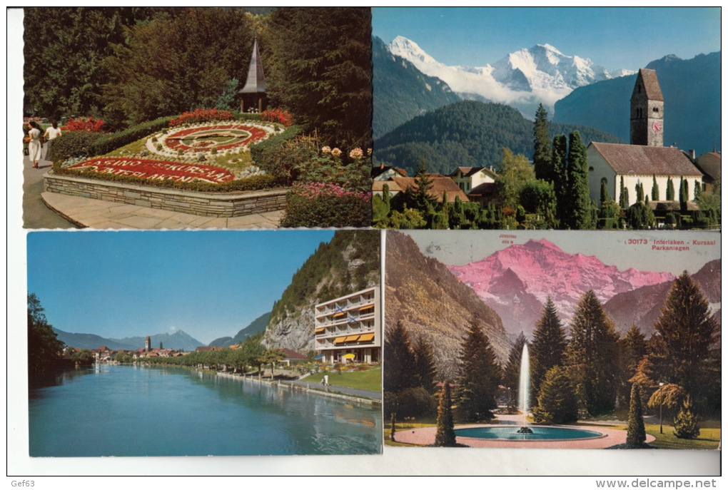 Interlaken - Lot Von 28 Postkarten ° Interlaken- Lot De 28 Cartes Postale - 5 - 99 Postcards