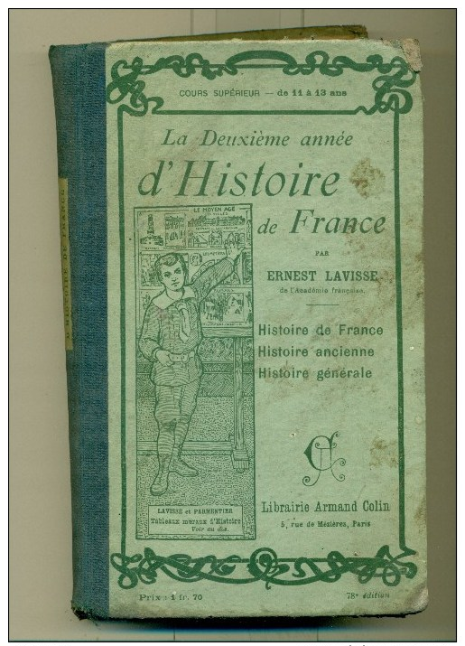 Histoire De La France Par Ernest Lavisse 1912 - 6-12 Ans