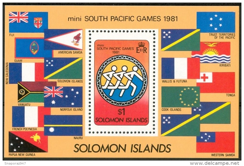 1981 Solomon Island MINI SOUTH PACIFIC GAMES Block MNH**-ZZ21 - Altri & Non Classificati