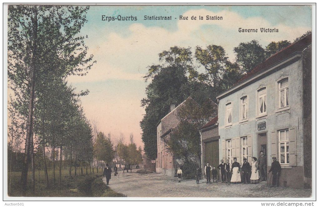 22120g STATIESTRAAT - RUE De La STATION - Erps-Querbs - 1911 - Colorisée - Kortenberg