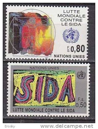 H0697 - ONU UNO GENEVE N°184/85 ** AIDS SIDA - Unused Stamps