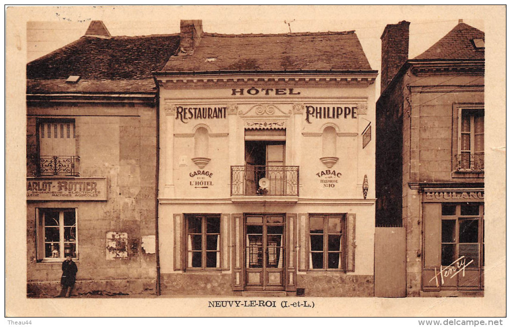 ¤¤   -   NEUVY-le-ROI  -  Hôtel , Restaurant " PHILIPPE "    -  ¤¤ - Neuvy-le-Roi