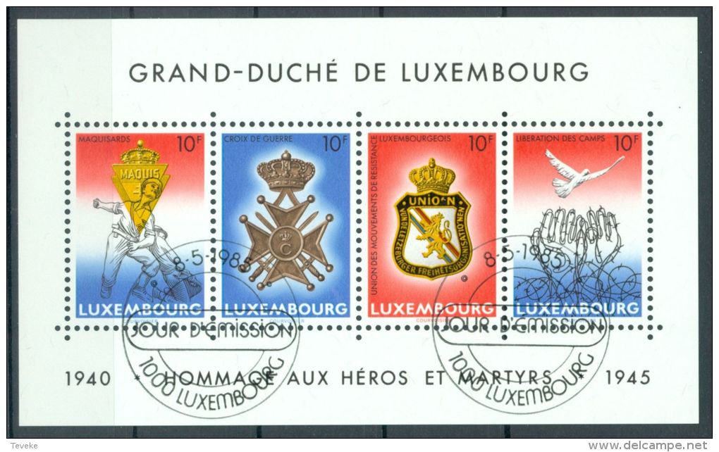 LUXEMBURG/LUXEMBOURG 1985 05 1 Michel Nr. BL14 - FDC CANCEL - Used Stamps