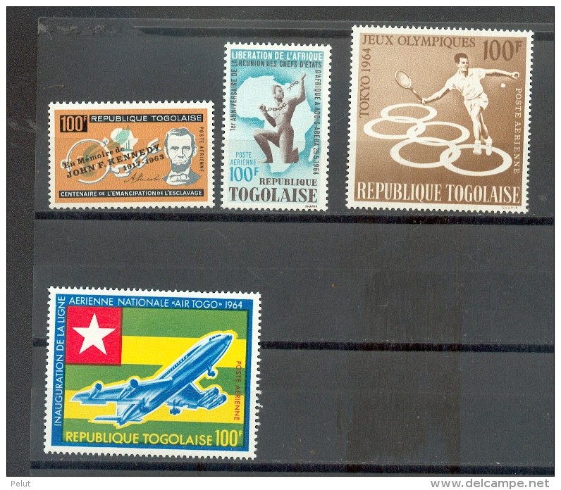 Timbres Poste Aérienne TOGO Neuf **  N° YT 43/46 - Togo (1960-...)