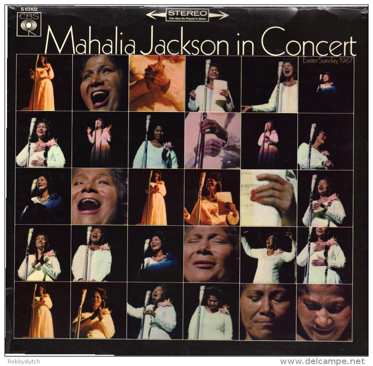 * LP *  MAHALIA JACKSON - IN CONCERT, EASTER SUNDAY 1967 (Holland 1967 EX-) - Gospel En Religie