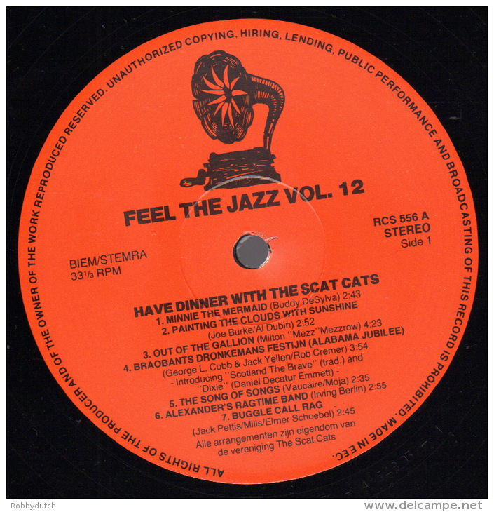 * LP *  HAVE DINNER WITH THE SCAT CATS (Feel The Jazz Volume 12)  (Holland 1984 EX!!!) - Jazz