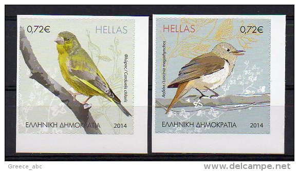 Greece 2014 > 3rd 2014 > Mi ... > Song Birds Of Greek Countryside > Selfadhesive New MNH ** - Ungebraucht