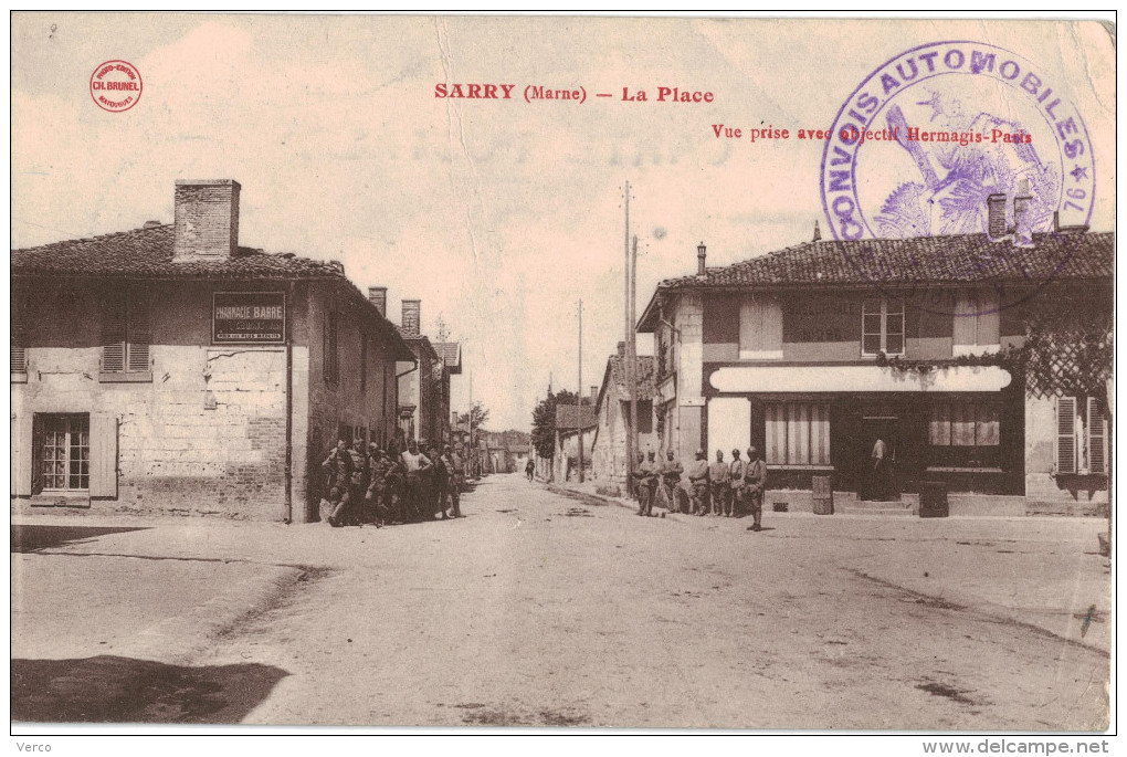 Carte Postale Ancienne De SARRY - Autres & Non Classés