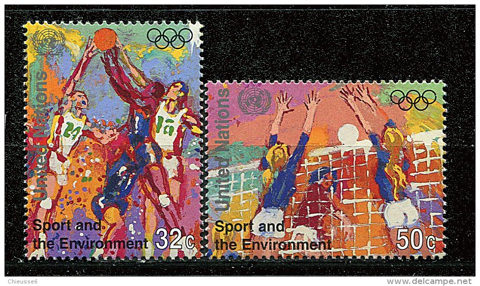 ~~Nations Unies - New York N° 704/705 - Cent. Des J.O. Modernes - Unused Stamps
