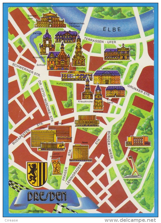 GERMANY DRESDEN MAP UNUSED - Dresden