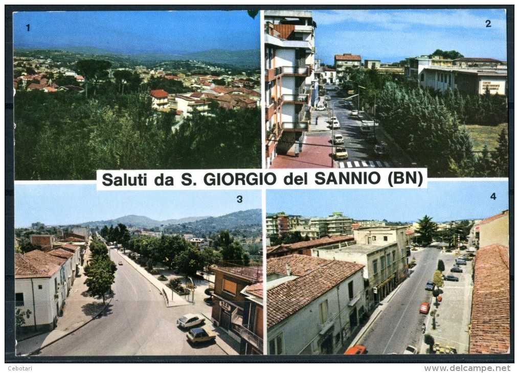 SAN GIORGIO DEL SANNIO (BN) - Saluti - 4 Vedute - Cartolina Non Viaggiata Come Da Scansione - Benevento