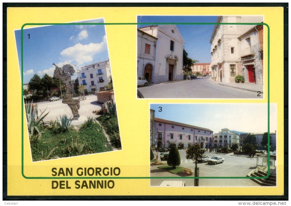 SAN GIORGIO DEL SANNIO (BN) - Saluti - 3 Vedute - Cartolina Non Viaggiata Come Da Scansione - Benevento