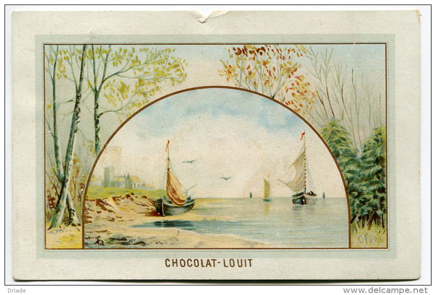 CROMO PUBBLICITà CHOCOLAT LOUIT CALENDRIER 1887 - Louit
