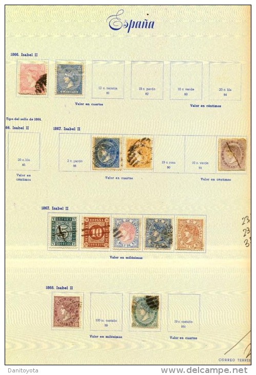 RESTO DE COLECCIÓN DE SELLOS CLÁSICOS DE ESPAÑA - Unused Stamps