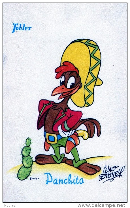 WALT-DISNEY - PUBLICITE POUR LES CHOCOLATS TOBLER - PANCHITA - TRES BELLE CARTE COULEUR -  TOP !!! - Chocolate