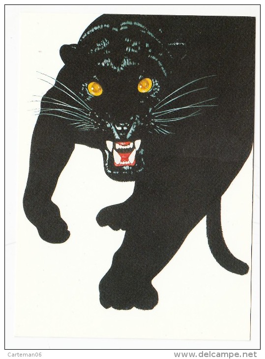 BD - Illustration Henri Galeron - Le Livre De La Jungle (panthère) - Postkaarten