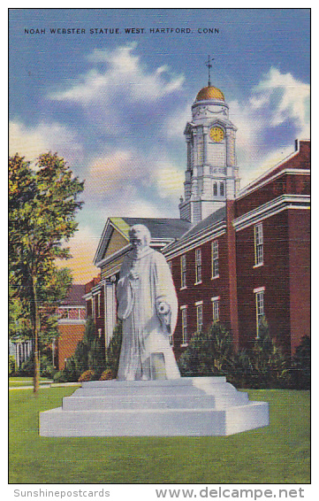 Connecticut Hartford Noah Webster Statue - Hartford