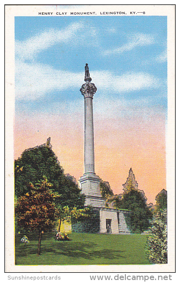 Kentucky Lexington Henry Clay Monument - Lexington