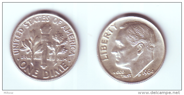 U.S.A. 10 Cents 1964 - 1946-...: Roosevelt