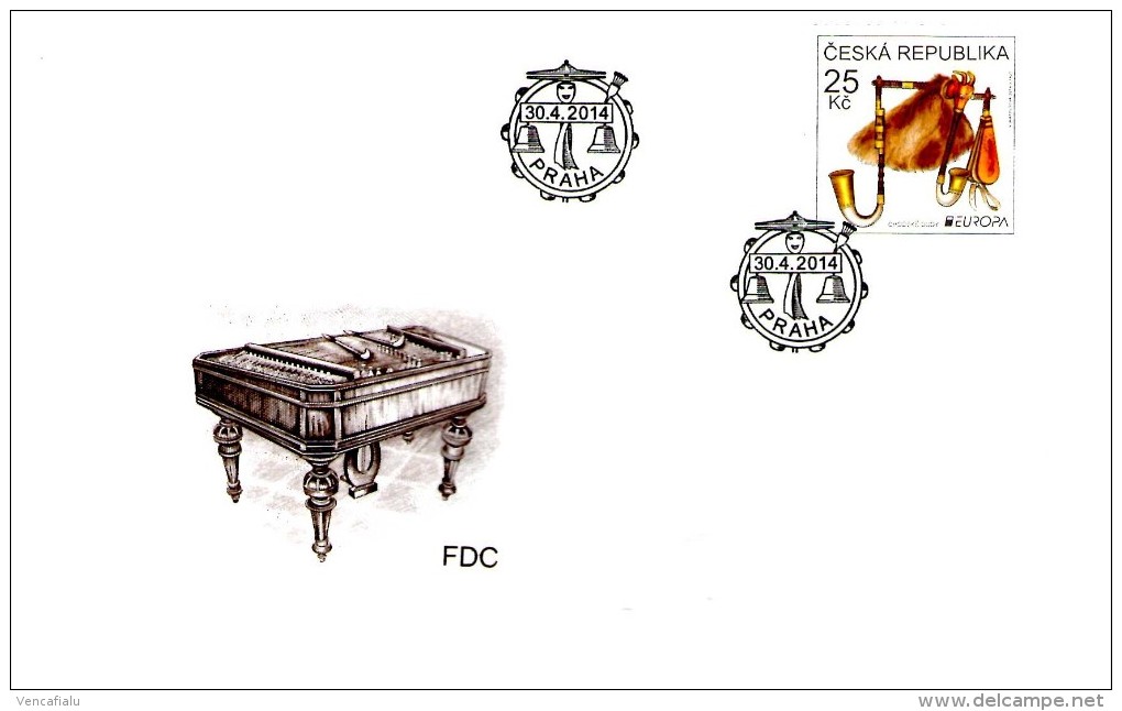 Year 2014 - Bagpipes, CEPT - FDC