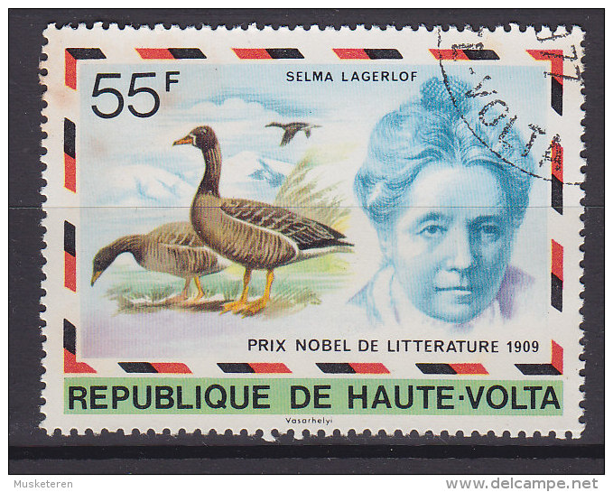 Haute-Volta 1977 Mi. 684     55 Fr Nobelpreisträger Selma Lagerlöf Bird Vogel Oiseau - Upper Volta (1958-1984)