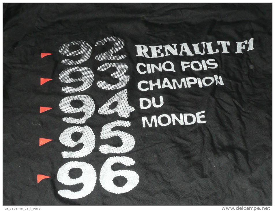 Vintage Rare Boite Métal Avec Un Tee-shirt NEUF (taille M) RENAULT Champion Du Monde 1995-96 F1 - Car Racing - F1