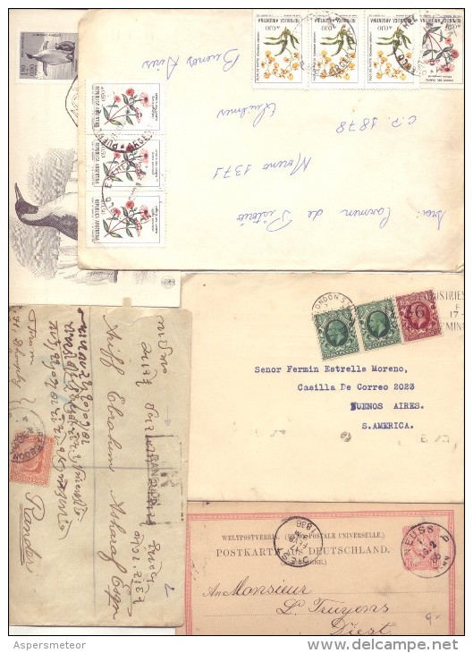 SOBRES TARJETAS ENTEROS POSTALES FDC SPECIAL COVERS CARTAS OTROS LOTE DE 58 PIEZAS DIFERENTES  STRANGE COMPOSITION - Verzamelingen (zonder Album)