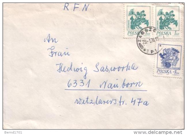 Polen / Poland - Umschlag Echt Gelaufen / Cover Used (t277) - Briefe U. Dokumente