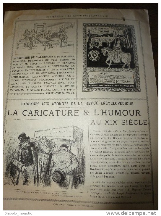 1896  L'ANNONCE illustrée par l'affiche artistique (8 pages éparses)