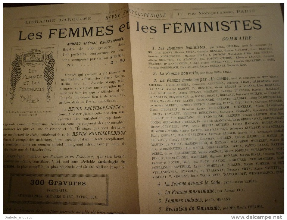 1896  L'ANNONCE illustrée par l'affiche artistique (8 pages éparses)