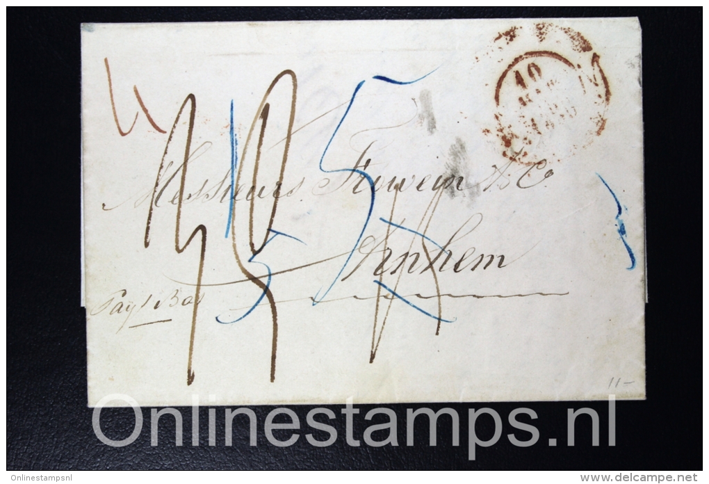 Great Brittain, Cover Embosed Bath  To Arnhem The Netherlands - Postmark Collection