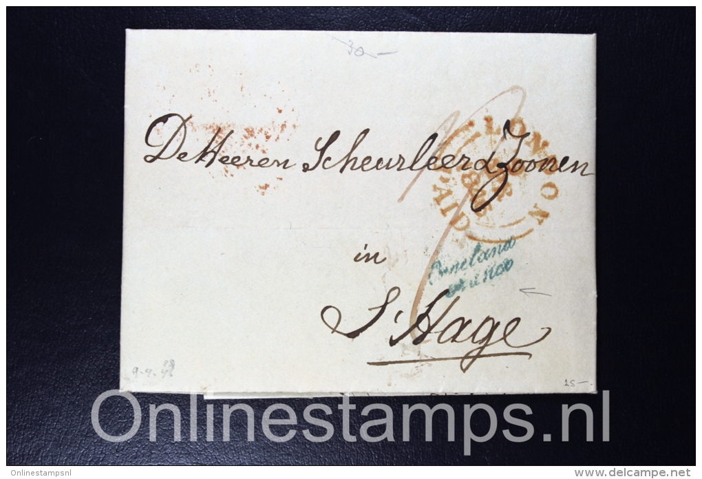 Great Brittain 1846 Complete Letter London To The Hague The Netherlands,  Cancel Engeland Franco - Storia Postale