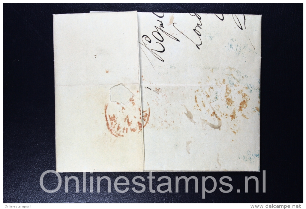 Great Brittain 1846 Complete Letter London To The Hague The Netherlands,  Cancel Engeland Franco - Postmark Collection