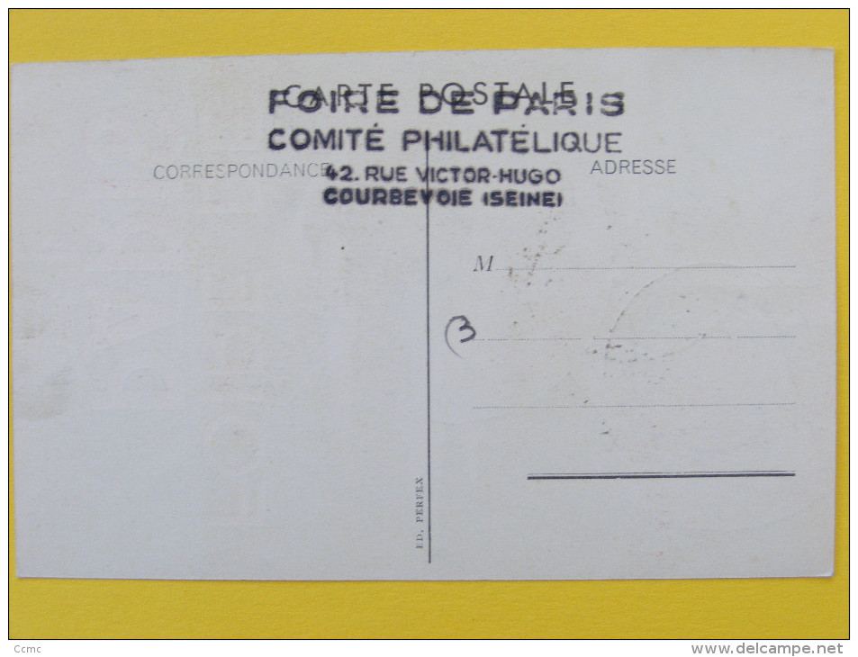 CPA Foire De Paris 1948 - Premier Jour (Cachet Comité Philatelique) - Fairs