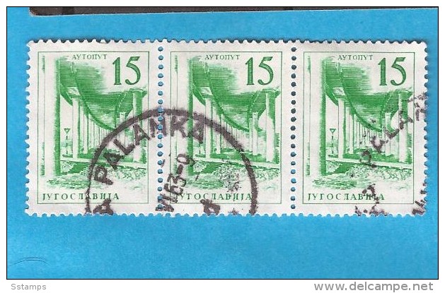 1961 973-89  TECHNIK ARCHITEKTUR  JUGOSLAVIJA JUGOSLAWIEN  SLOVENIJA HRVATSKA AUTOBAHN ZAGREBùLJUBLJANA USED - Used Stamps