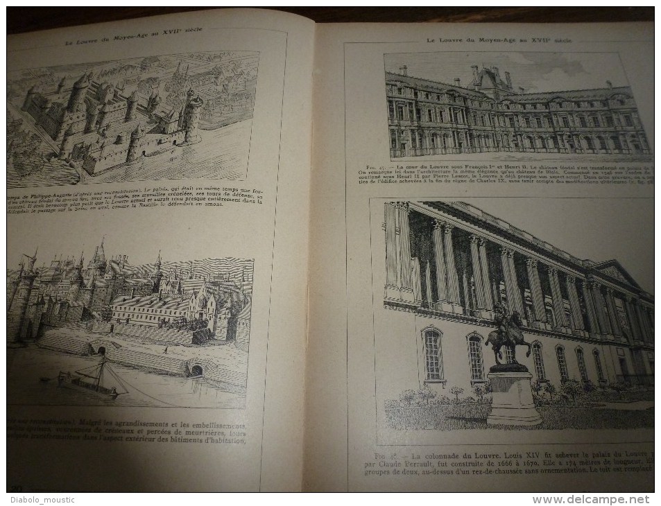 1925 l' Histoire de la CIVILISATION par l'Architecture , l'Habitation et la Vie Publique