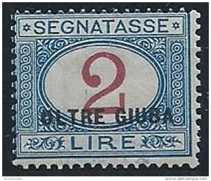 1925 OLTRE GIUBA SEGNATASSE 2 LIRE MNH ** - ED408 - Oltre Giuba