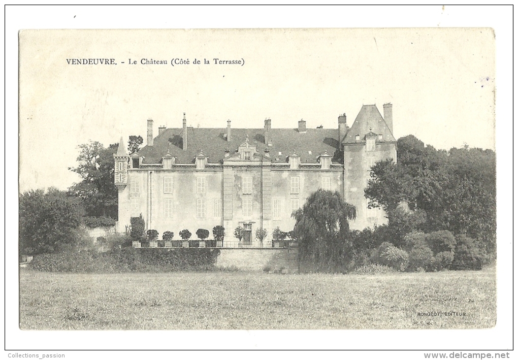 Cp, 14, Vendoeuvre, Le Château, Côté De La Terrasse, Voyagée 1904 - Sonstige & Ohne Zuordnung
