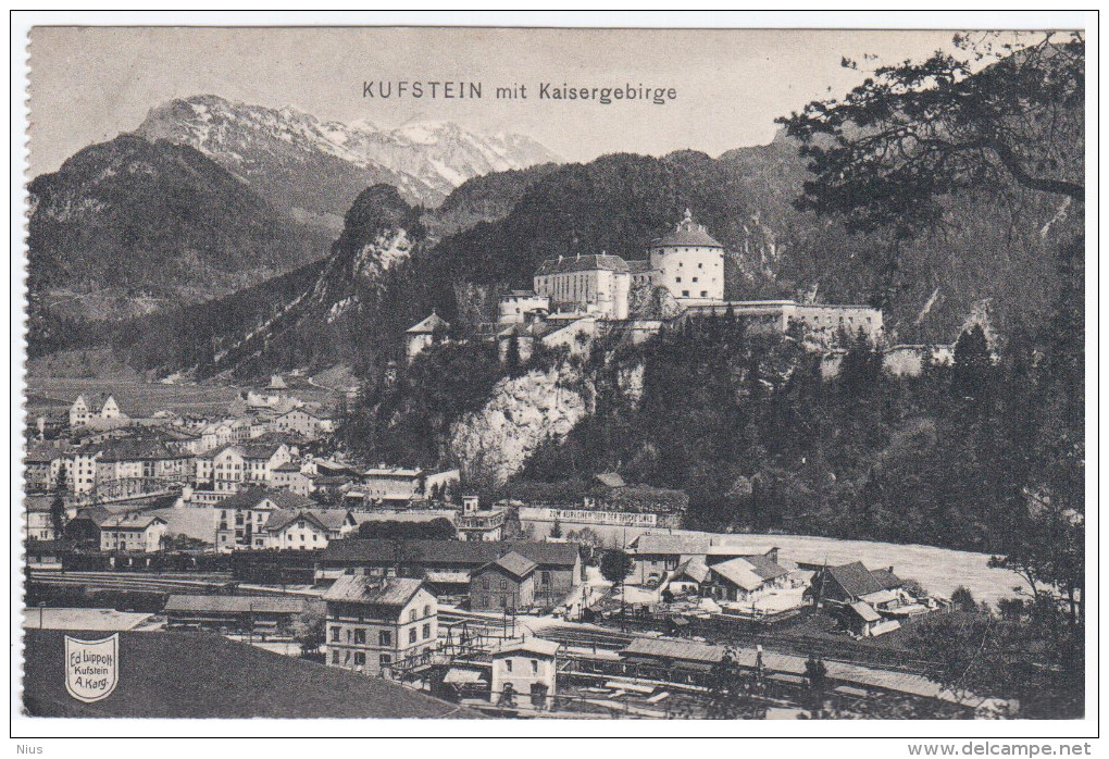 Austria Osterreich, Tirol, Kufstein Mit Kaisergebirge 1908 - Kufstein