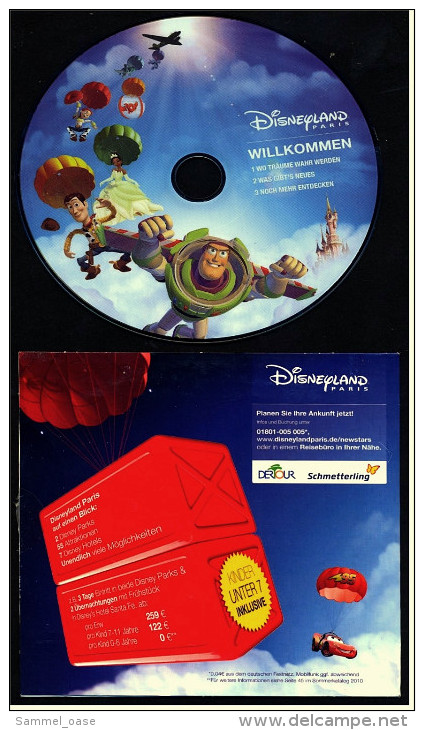 Disneyland Paris  -  Werbe-CD Von DERTOUR  -  Willkommen  -  Von 2010 - Altri & Non Classificati