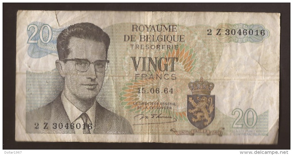 België Belgique Belgium 15 06 1964 20 Francs Atomium Baudouin. 2 Z 3046016 - 20 Francs