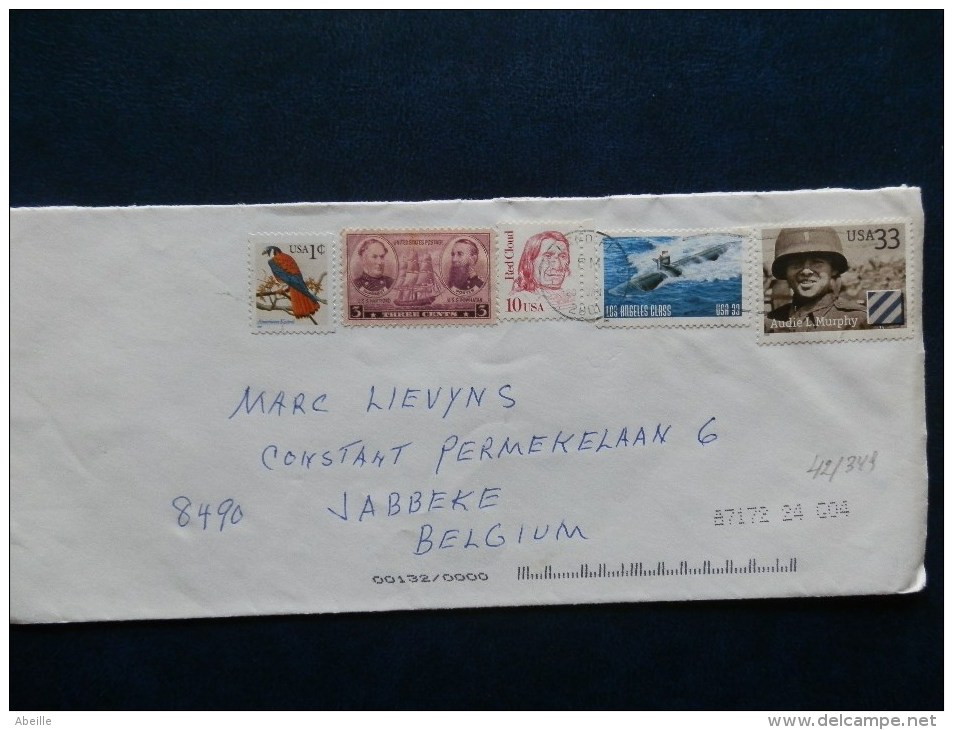 42/348  LETTRE.  USA - Sous-marins