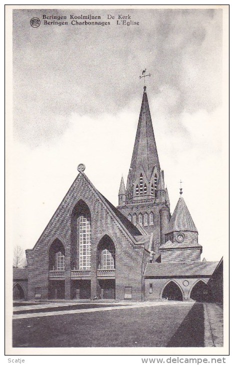 Beringen   Koolmijnen   De Kerk    (uit Plakboek) - Beringen