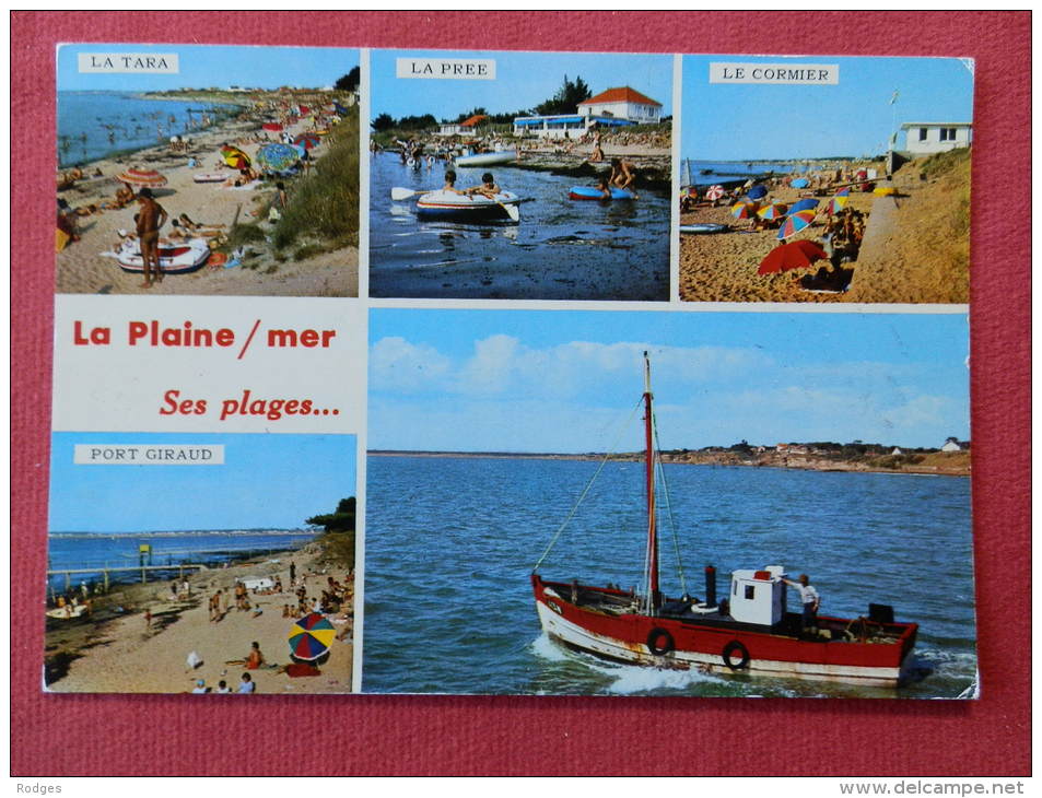 Dep 44 , Cpm LA PLAINE Sur MER , 467 , Ses Plages , Multivues (595)Recto/Verso - La-Plaine-sur-Mer