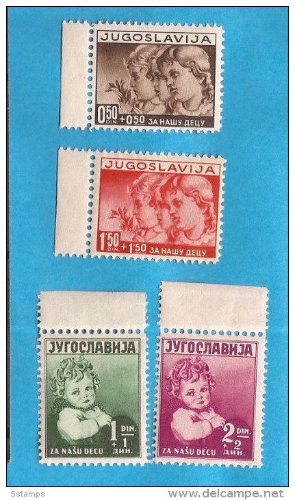 1938   350-53  KINDERHILFE  JUGOSLAVIJA JUGOSLAWIEN  MNH - Nuevos
