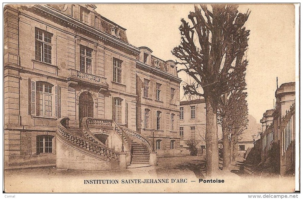 CPA - PONTOISE - Institution Sainte Jeanne D'Arc -  Jehanne D'Arc - Sépia - - Pontoise